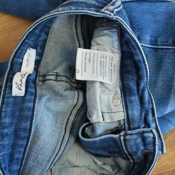 KanCan High Rise Dark Ripped Hem Skinny Jeans 25  -mw9f - Picture 6 of 6